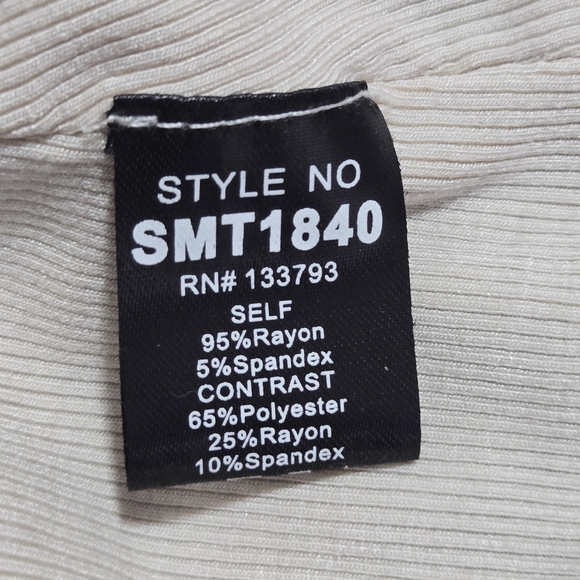 POL Womens Boho Ribbed Crochet Trim Contrast Racerback Tank Top Size Large - Picture 3 of 6